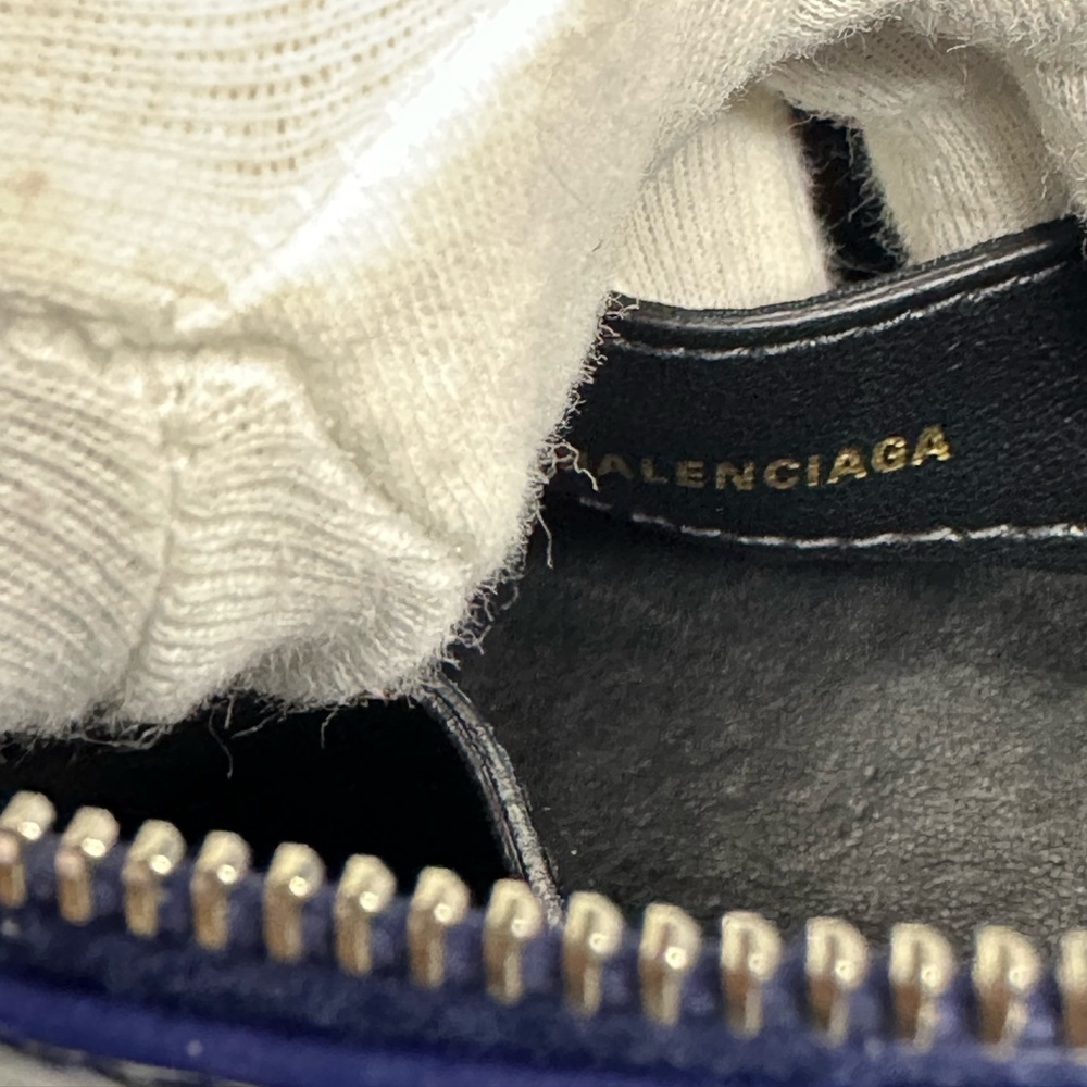 BALENCIAGA ville xxs crocodile -embossed leather in navy - Picture 11 of 15